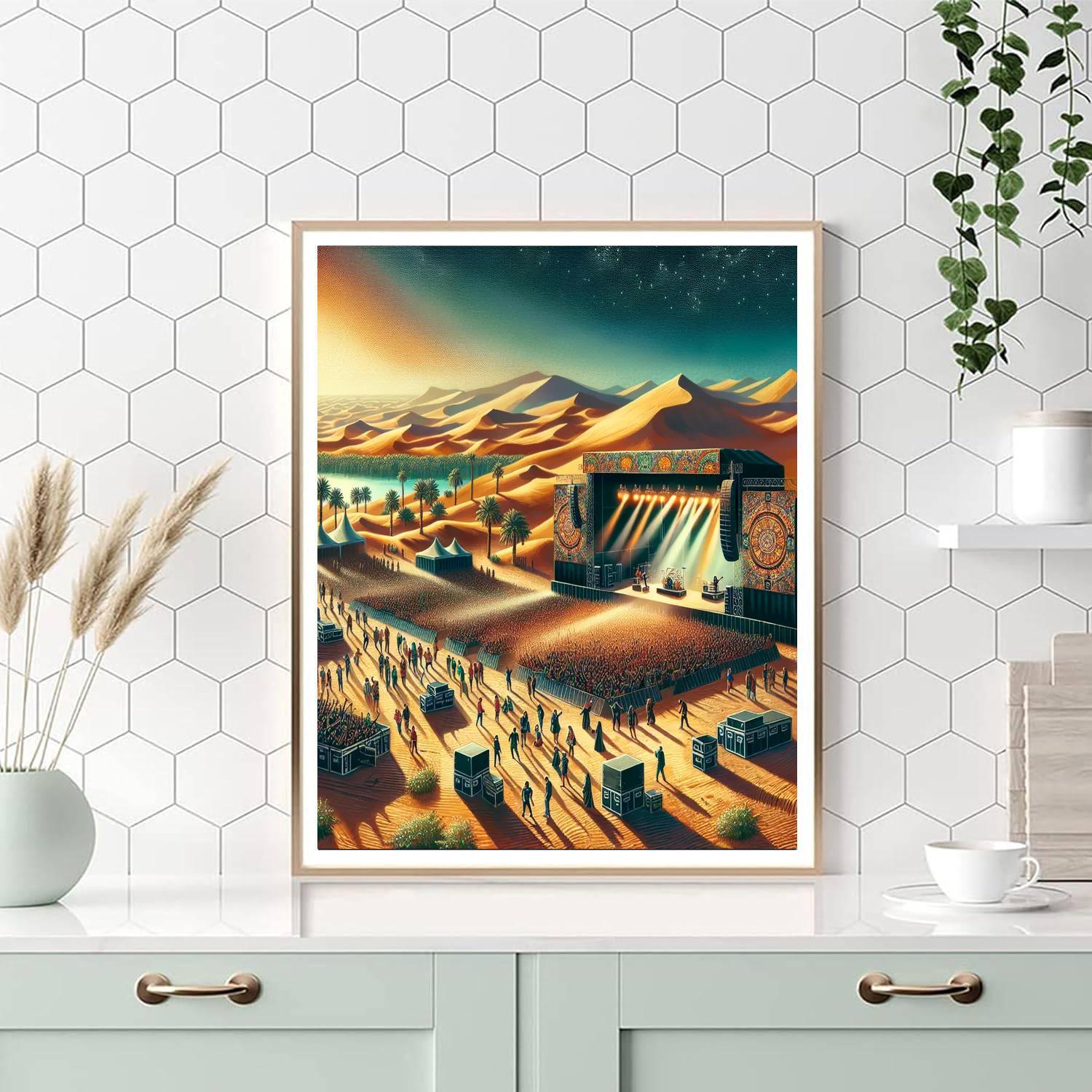 Dubai Desert Rock Festival - Uae Paint By Numbers Kits