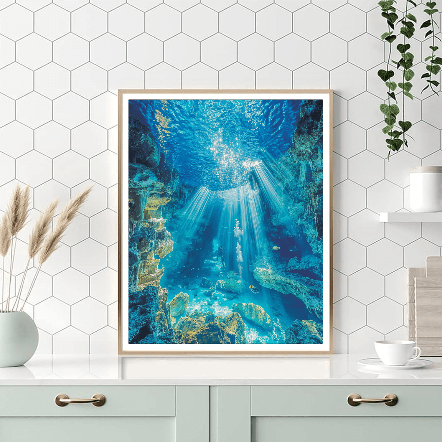 Cenote Dos Ojos DIY Paint By Numbers