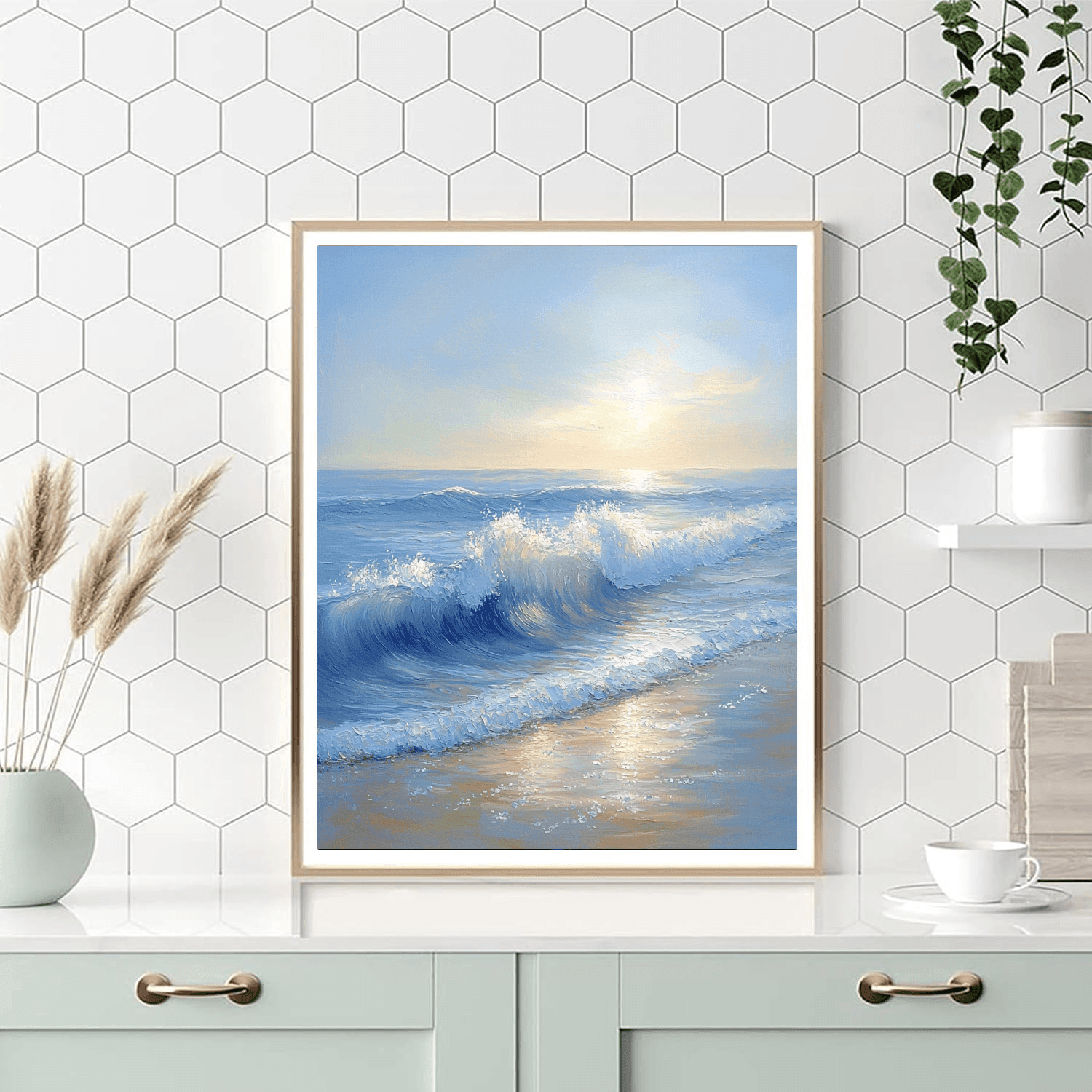 J.M.W. Turner Inspired Ocean Breeze Reflections  DIY Paint By Numbers