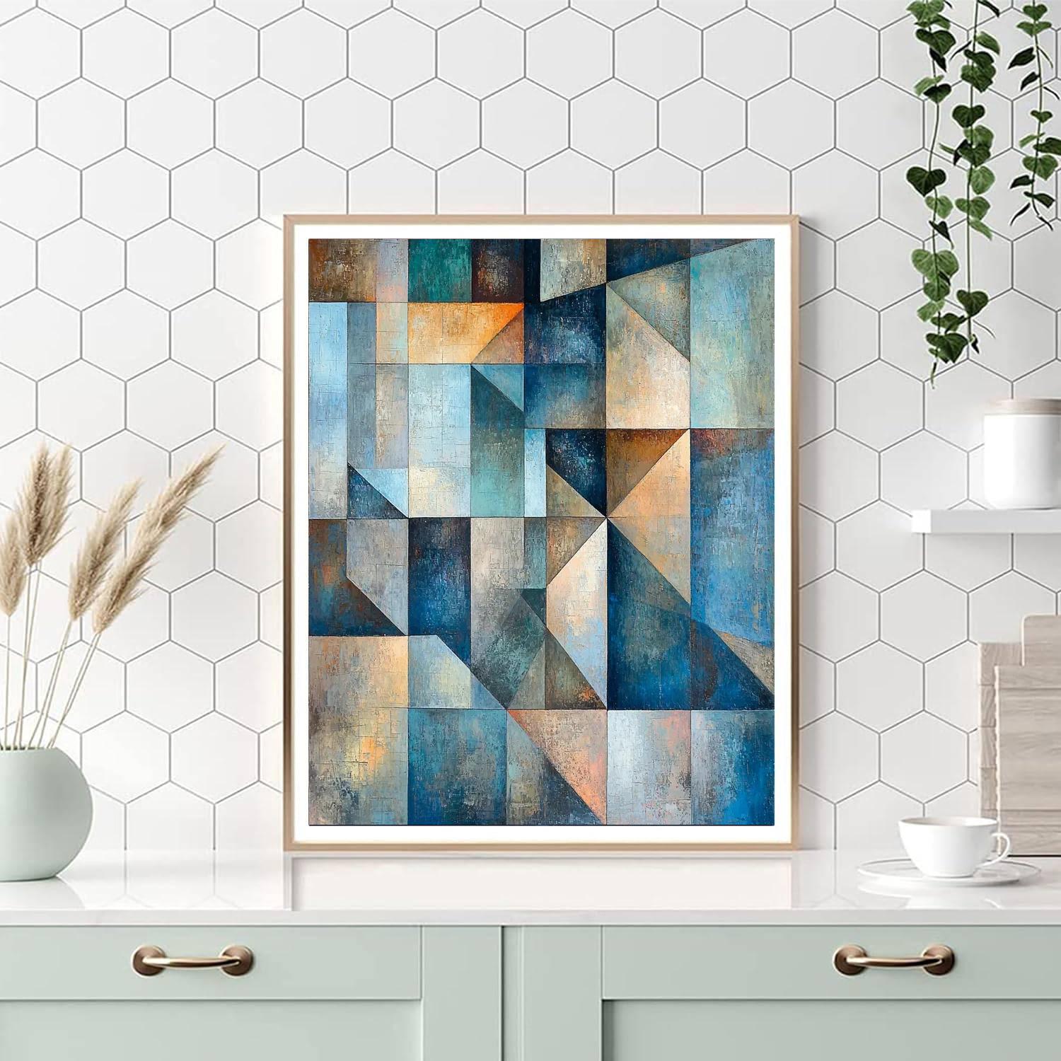 Paul Cézanne Inspired Serenity In Shapes  Paint By Numbers Kits