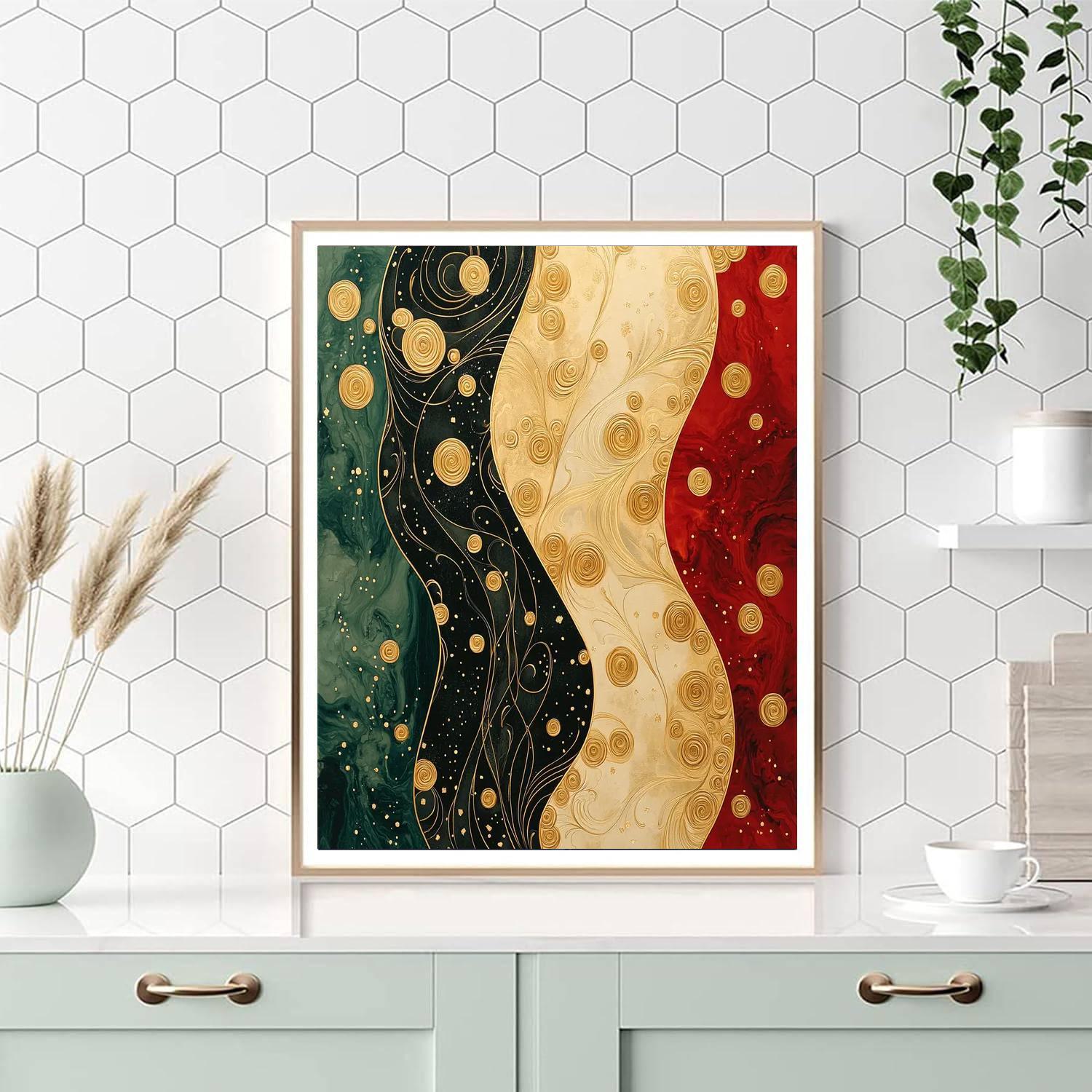 Gustav Klimt Inspired Gilded Serenity  Paint By Numbers Kits