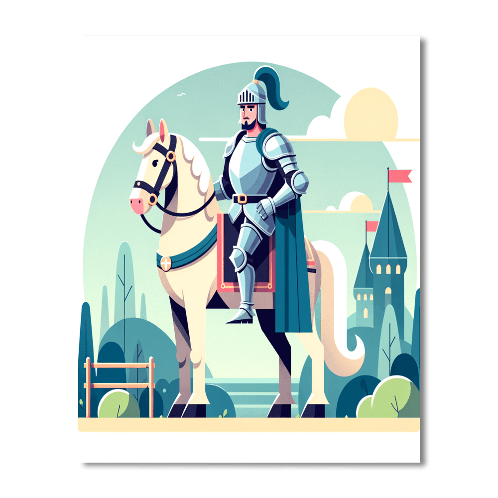 Medieval Knight's Tale Paint By Numbers Kits