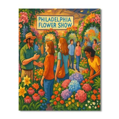 Philadelphia Flower Show DIY Paint By Numbers