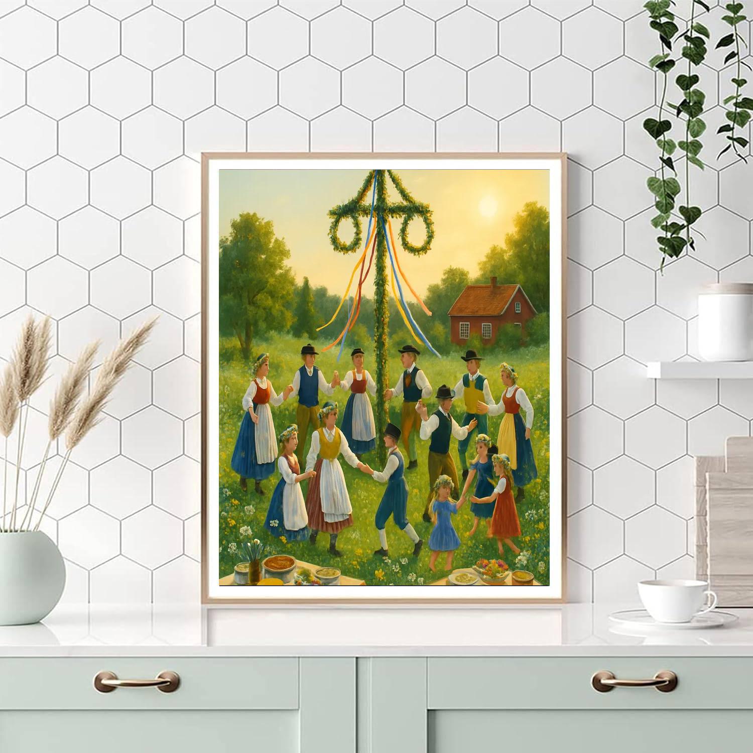 Midsummer Eve - Gothenburg, Sweden Numbered Painting Kits