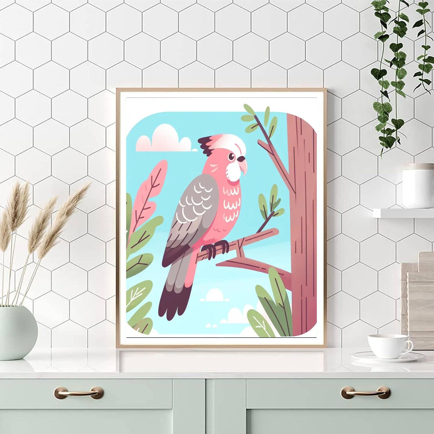 Gigantic Galah Paint By Numbers Art