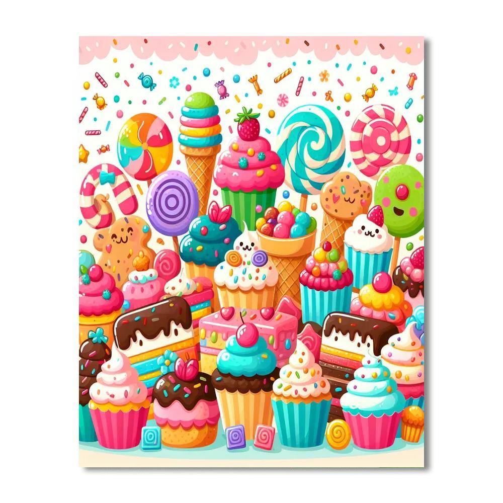 Super Sweet Treats Paint By Numbers Art