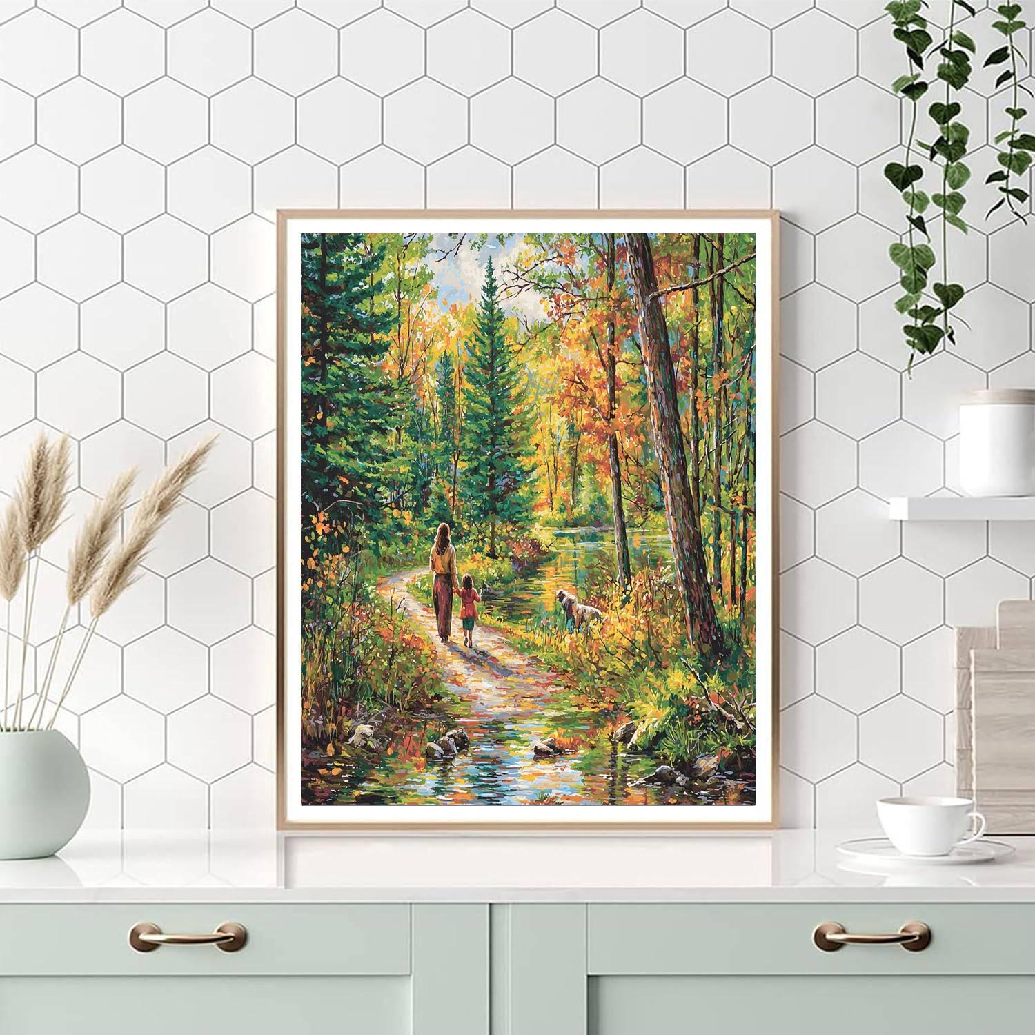 Mommy And Me In Nature DIY Paint By Numbers