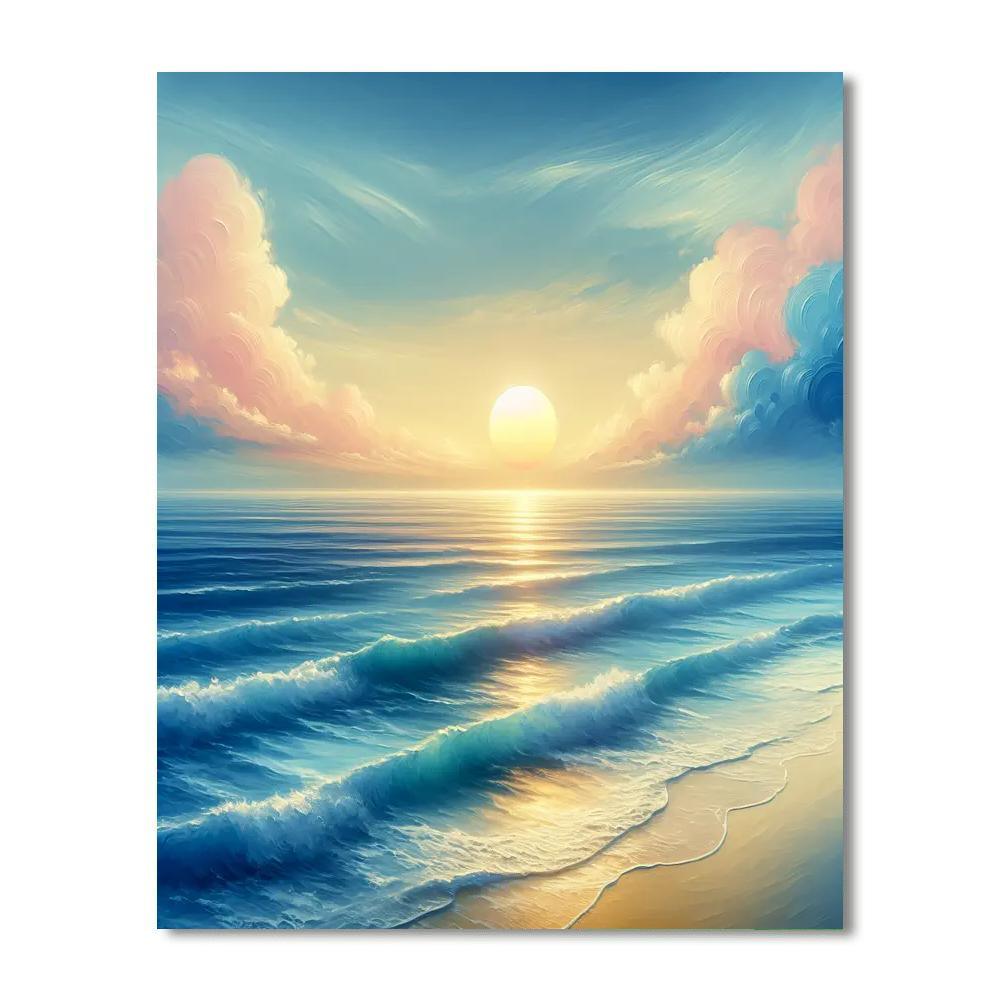 Soothing Seascape Painting By Numbers Kit