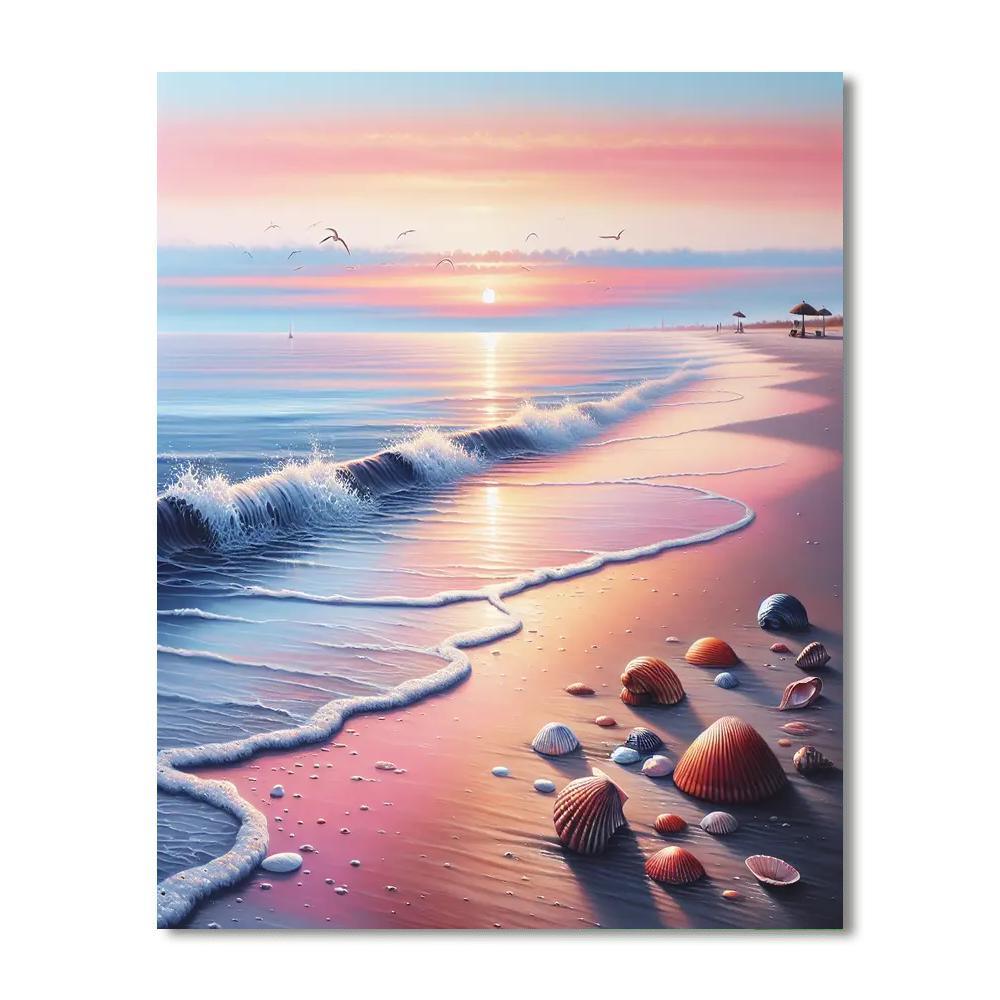 Soothing Beach Walk Paint By Number