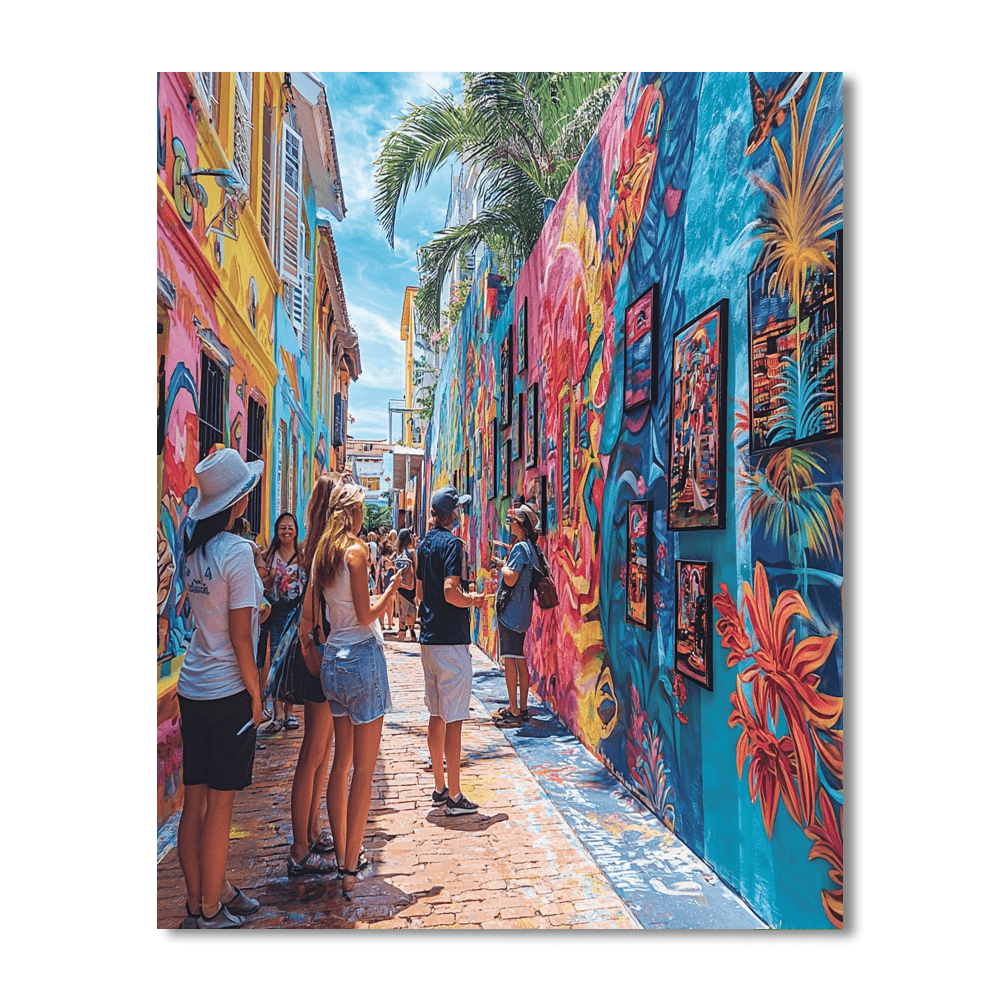 Penang Street Art DIY Paint By Numbers