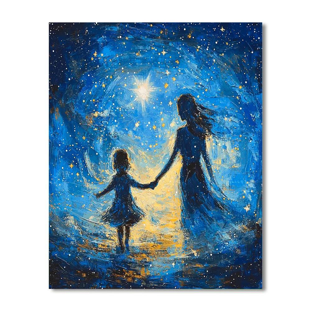 Guiding Stars Of Motherhood Number Painting