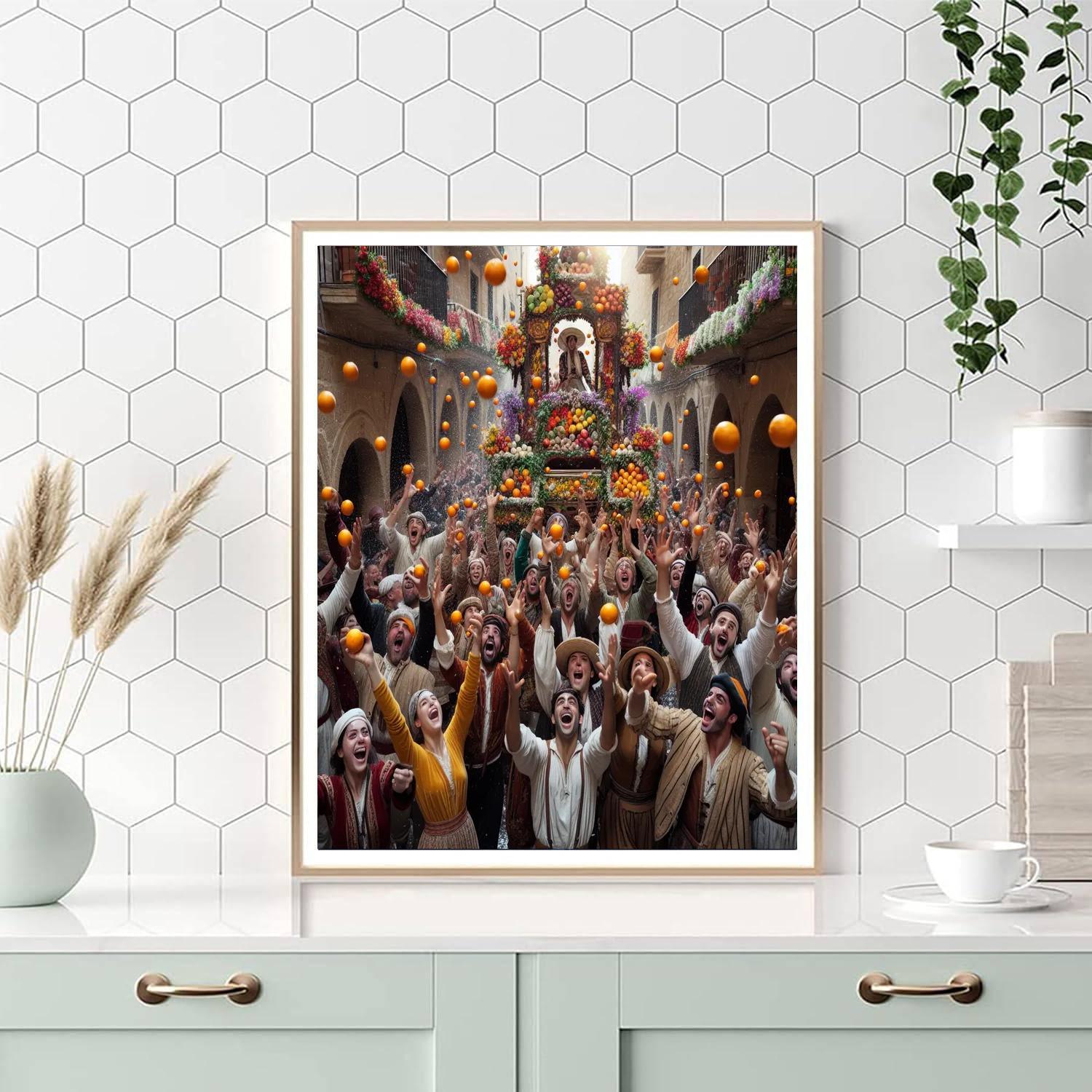 Carnevale Di Ivrea Painting By Numbers Kit