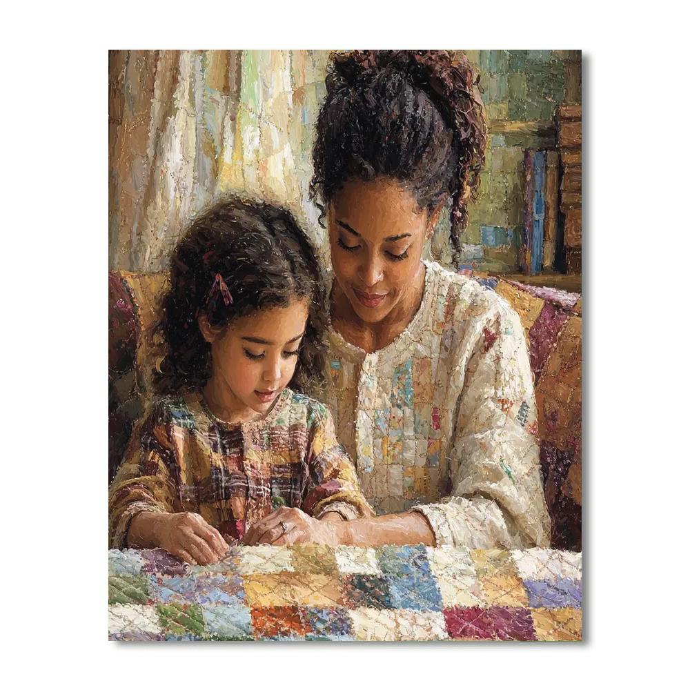 Mother's Quilt Of Love Paint By Number