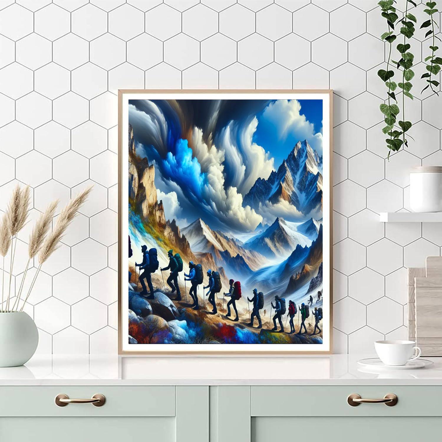 Adventurous Mountain Trek Painting By Numbers Kit