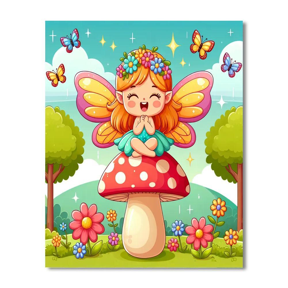 Magic In The Fairy Garden Numbered Painting Kits