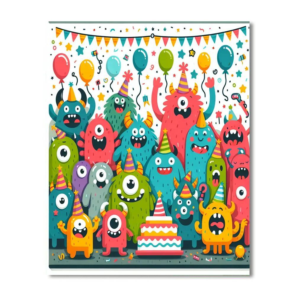 Joyful Monster Bash Paint By Numbers Kits