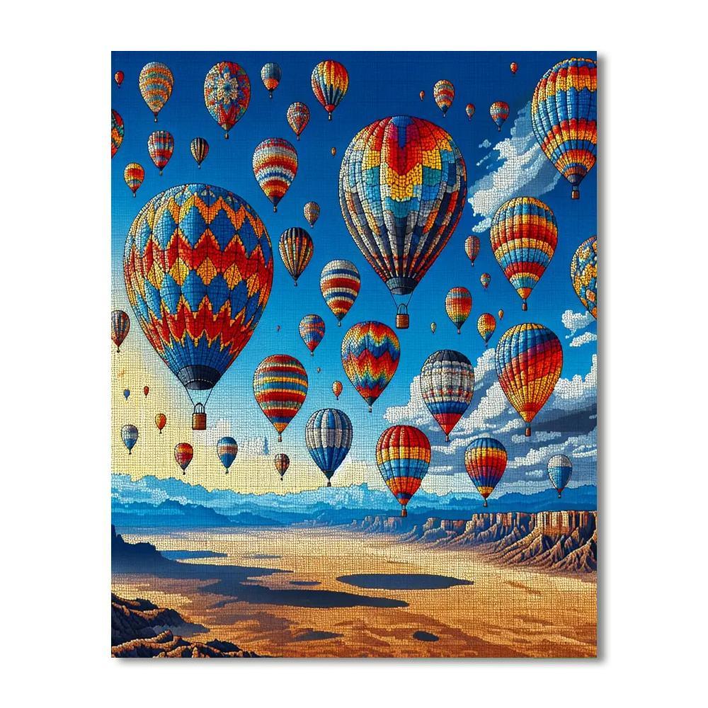 Albuquerque Balloon Fiesta DIY Paint By Numbers