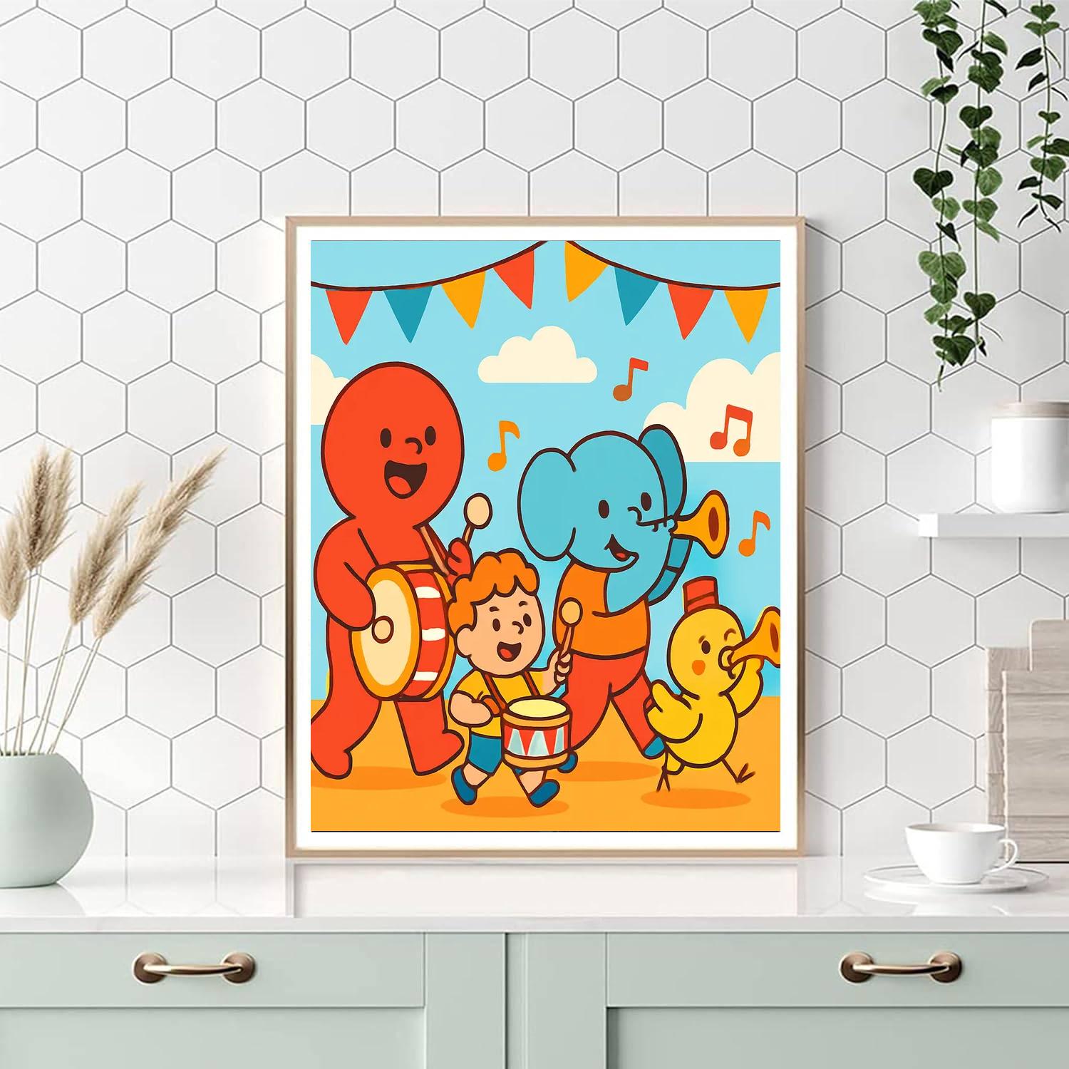 Joyful Musical Parade Numbered Painting Kits