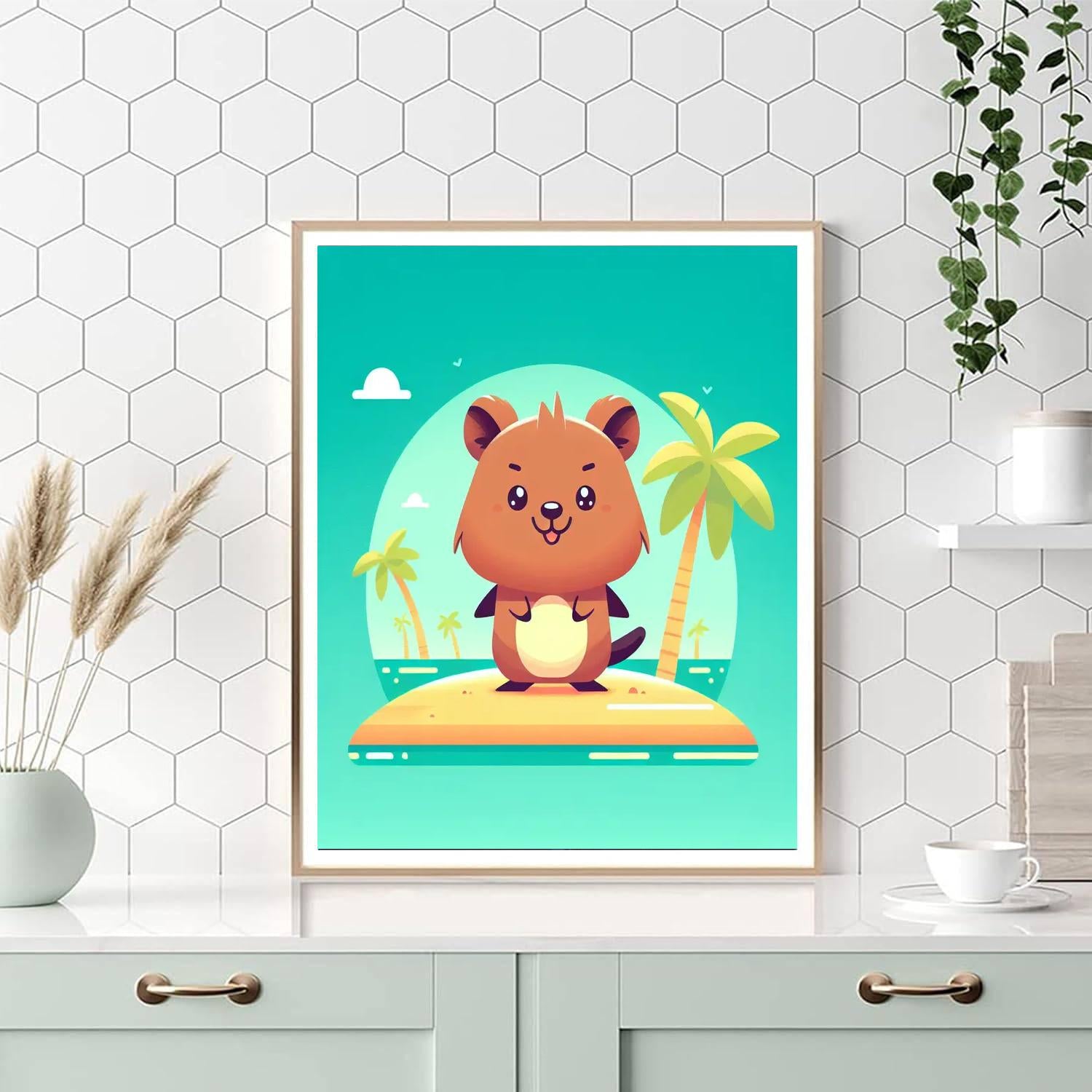 Quaint Quokka Paint By Numbers Art