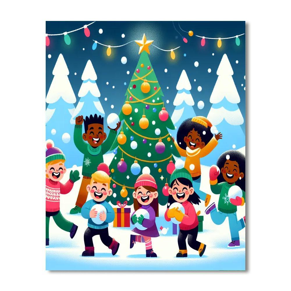Magical Christmas Celebration Paint By Color