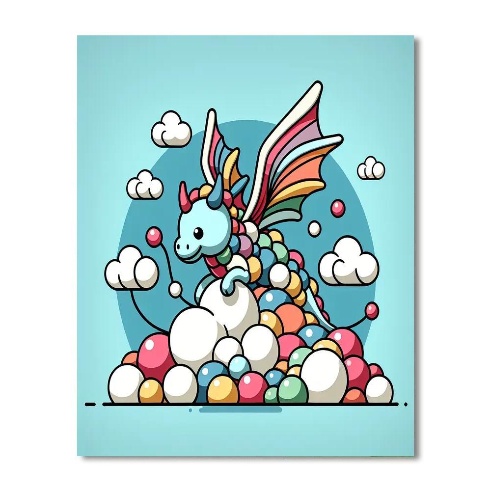 Mysterious Dragon DIY Paint By Numbers