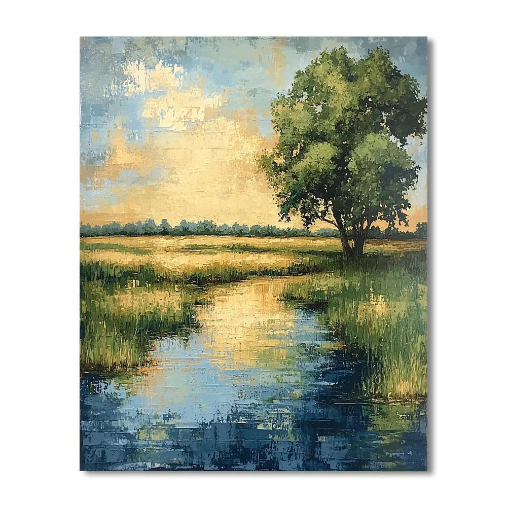 Georges Seurat Inspired Tranquil Elements  Paint By Numbers Art