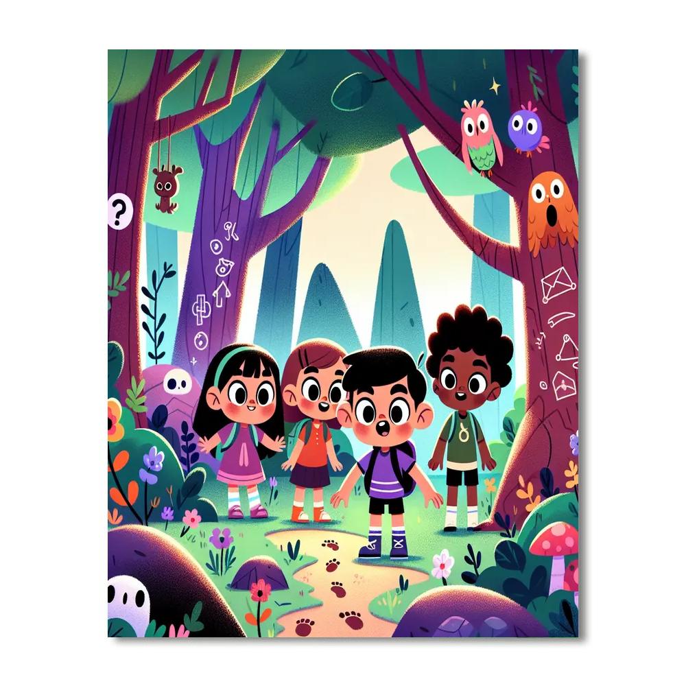 Mystery In The Woods DIY Paint By Numbers