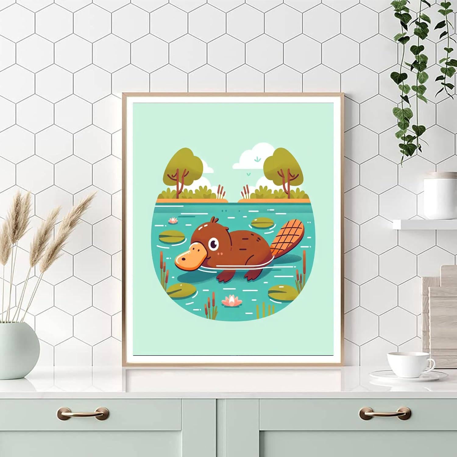 Perky Platypus Paint By Numbers Art