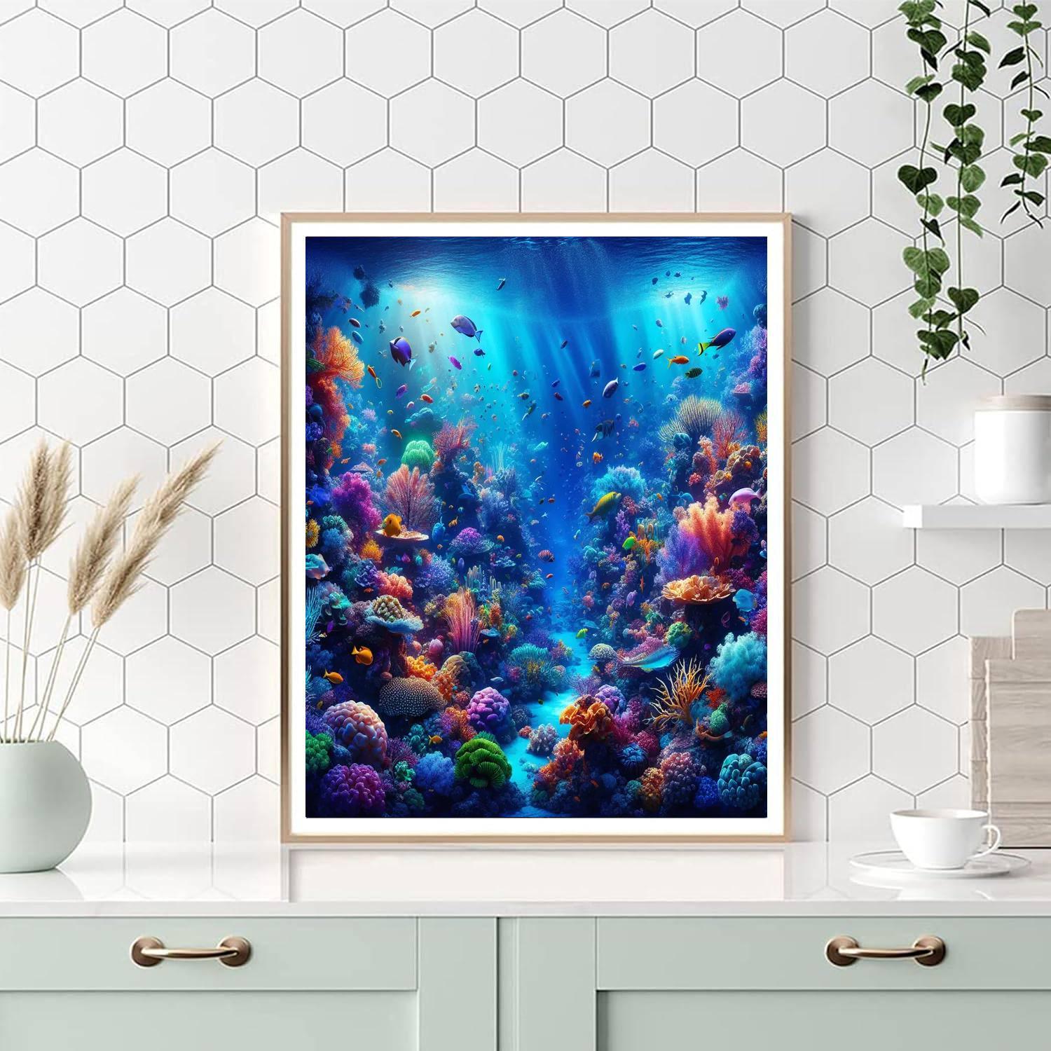 Captivating Ocean Depths Painting Number Kit