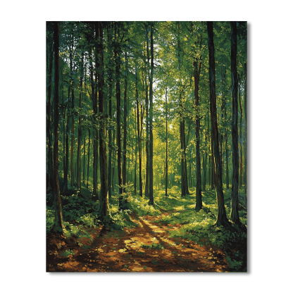 Caspar David Friedrich Inspired A Walk In The Woods Paint By Numbers Kits