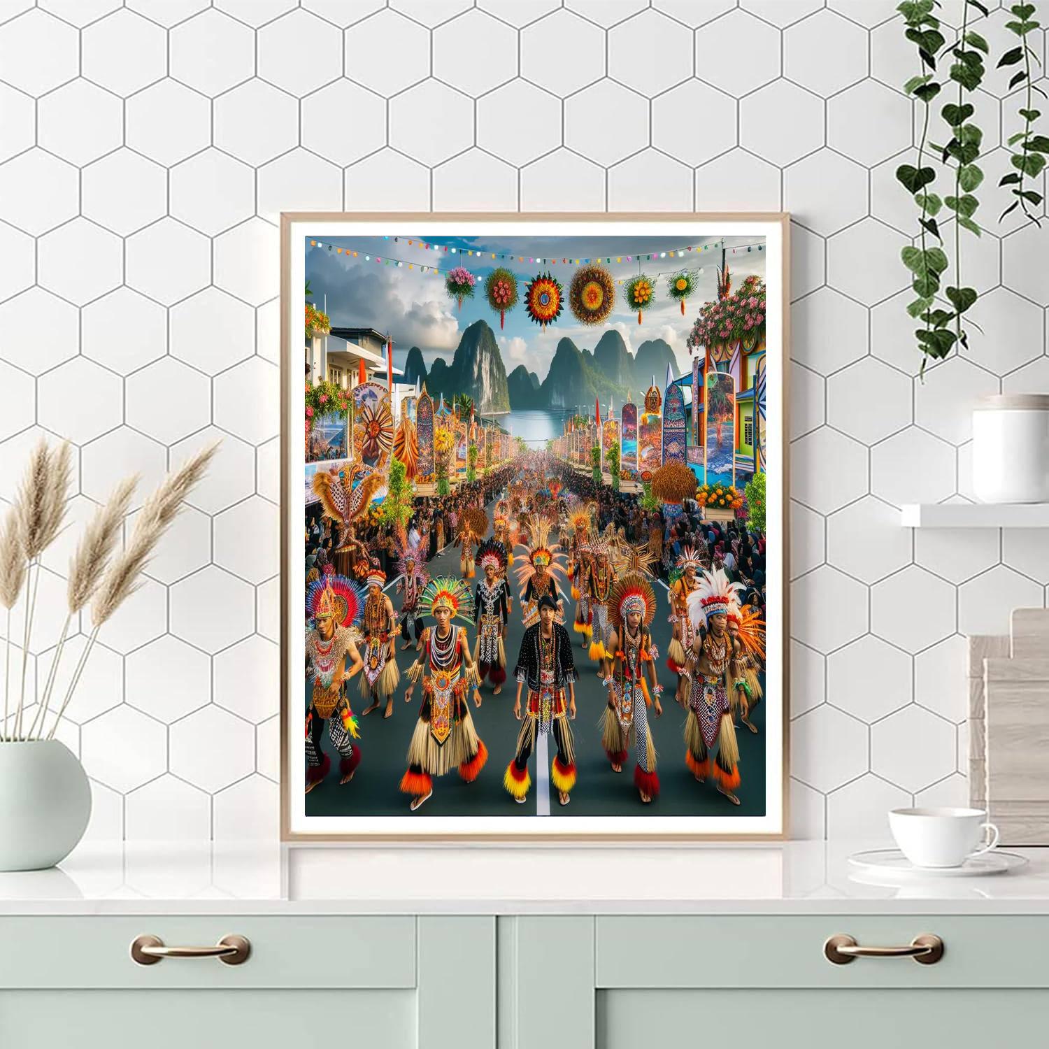 Karnival Maluku Number Painting