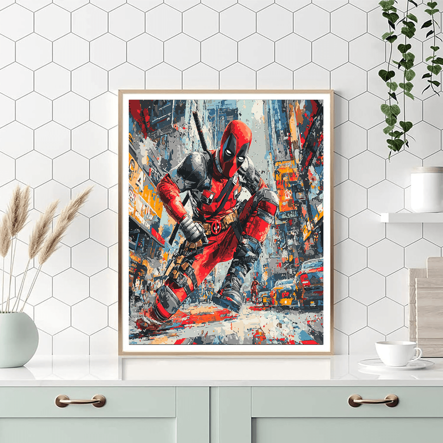 Ryan Reynolds: The Charismatic Wit Of Deadpool Painting Number Kit