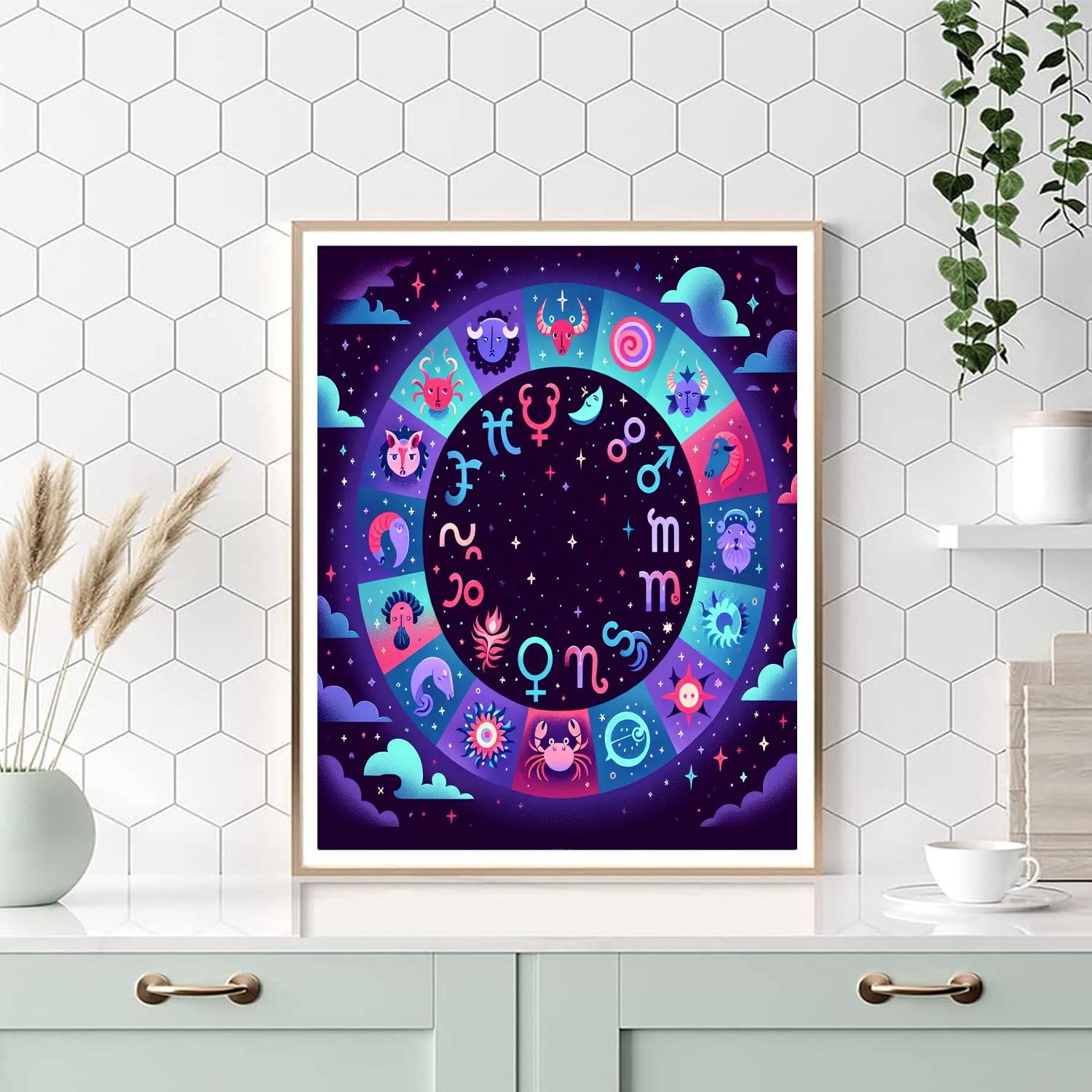 Astral Zodiac Journey DIY Paint By Numbers