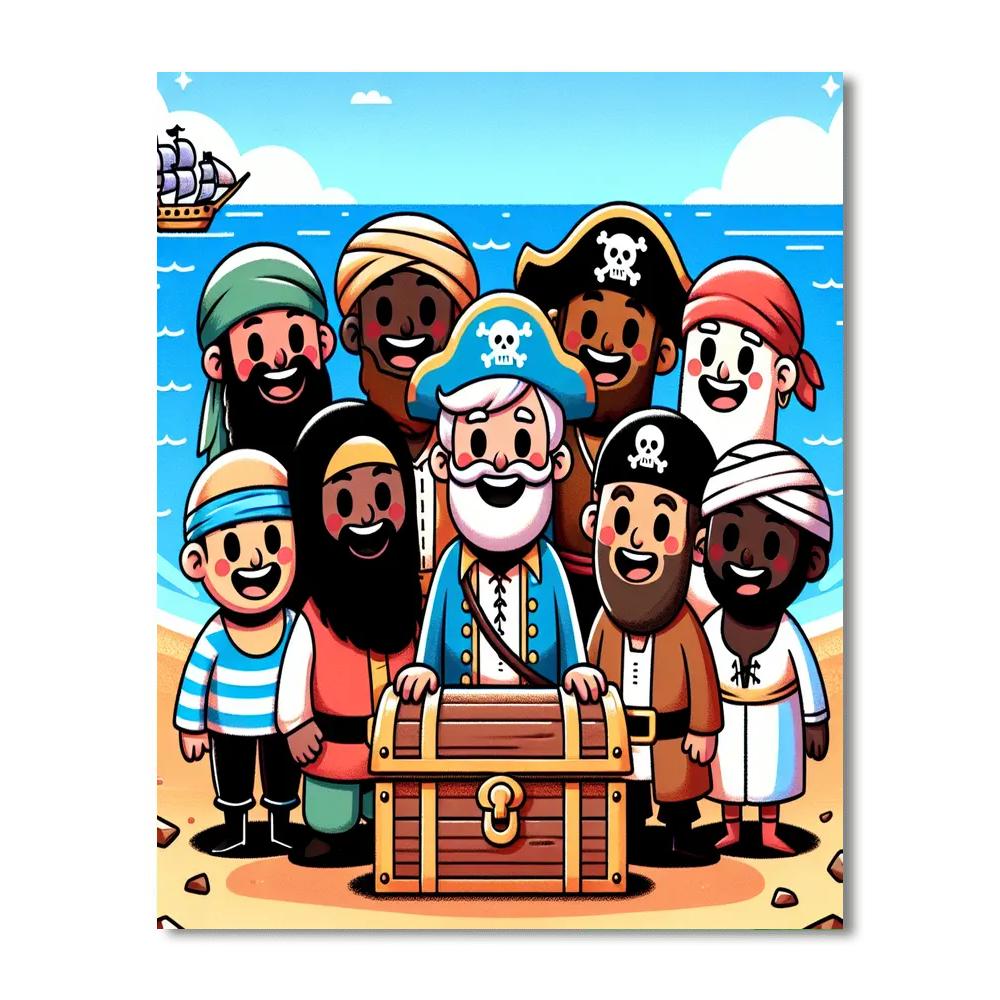 Pirate's Lagoon Numbered Painting Kits