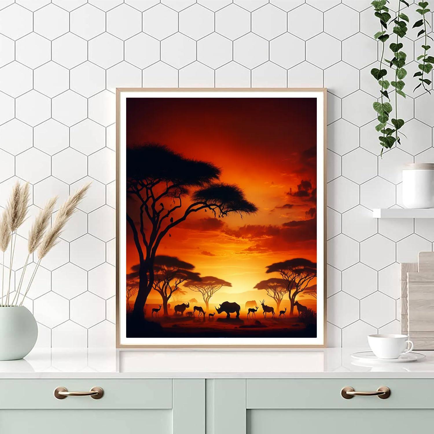 Twilight Safari Adventure Paint By Numbers Kits