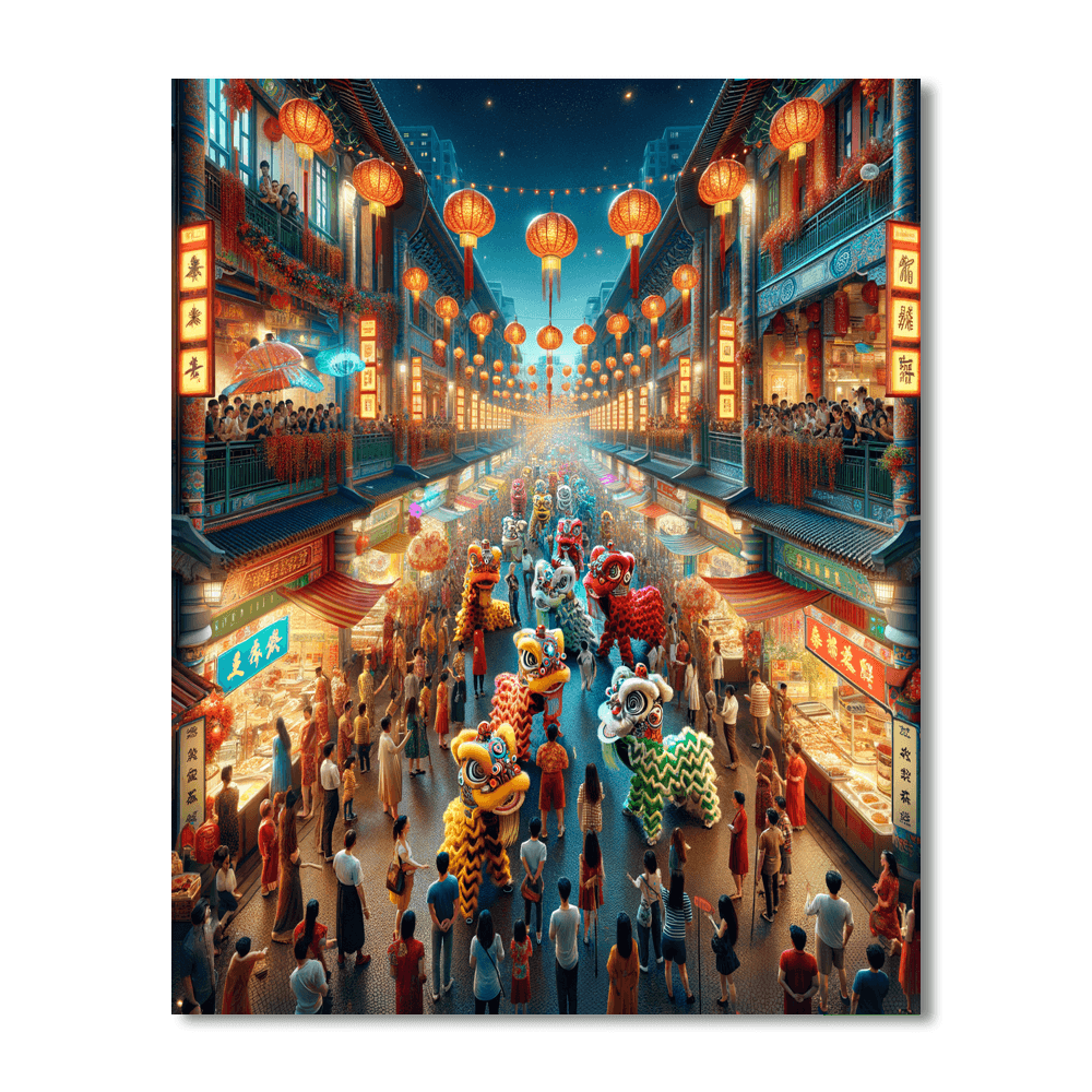 Chinese New Year - Singapore Painting Number Kit