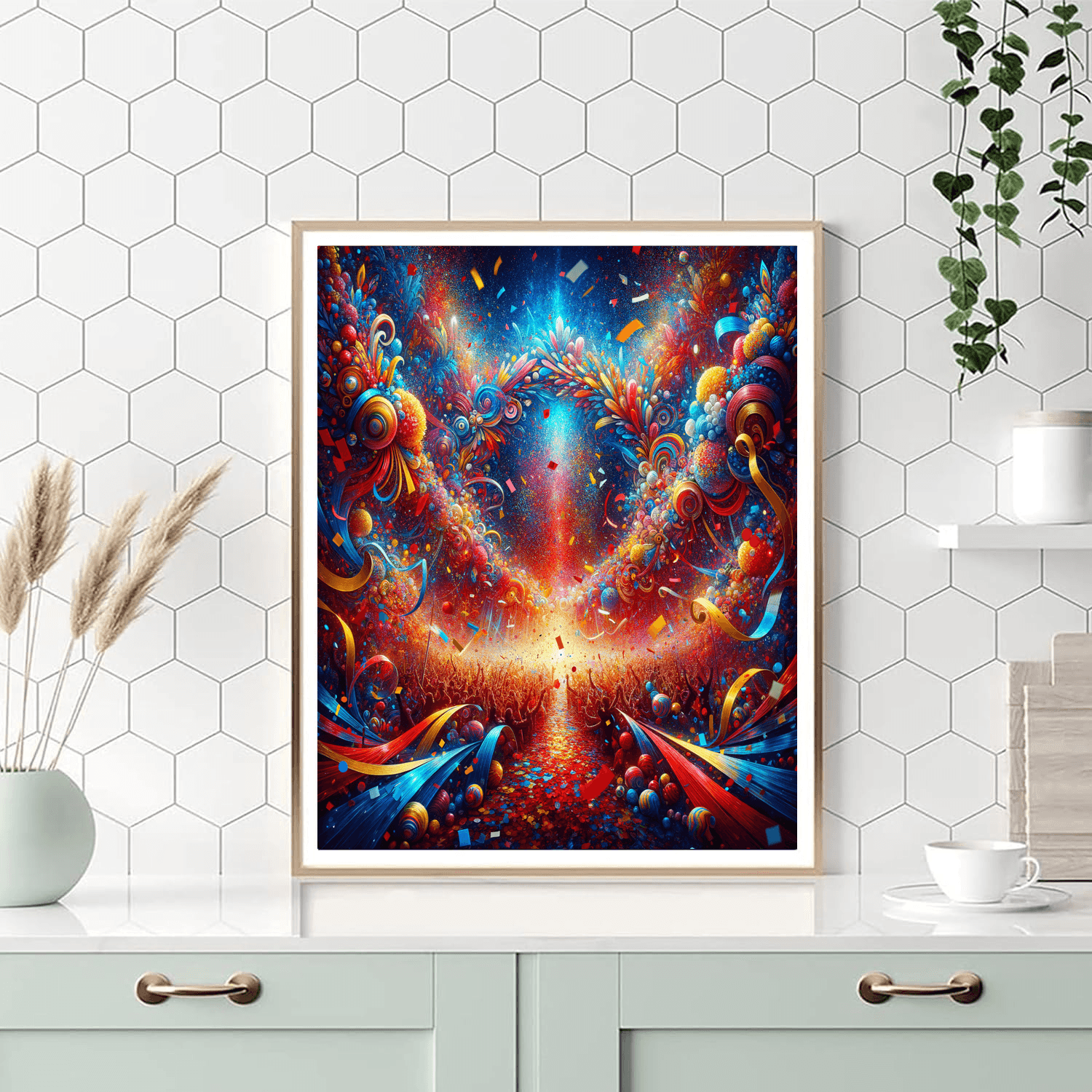 Colorful Celebration Painting Number Kit