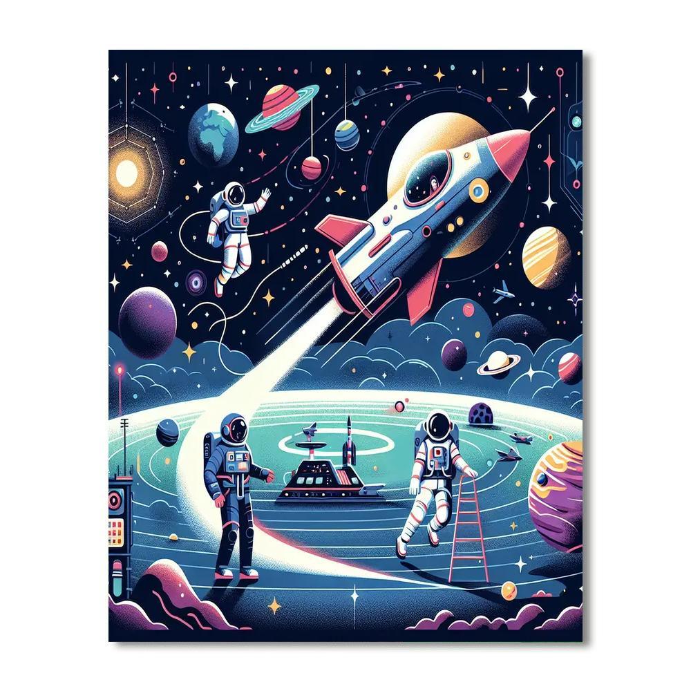 Space Exploration Voyage Paint By Number