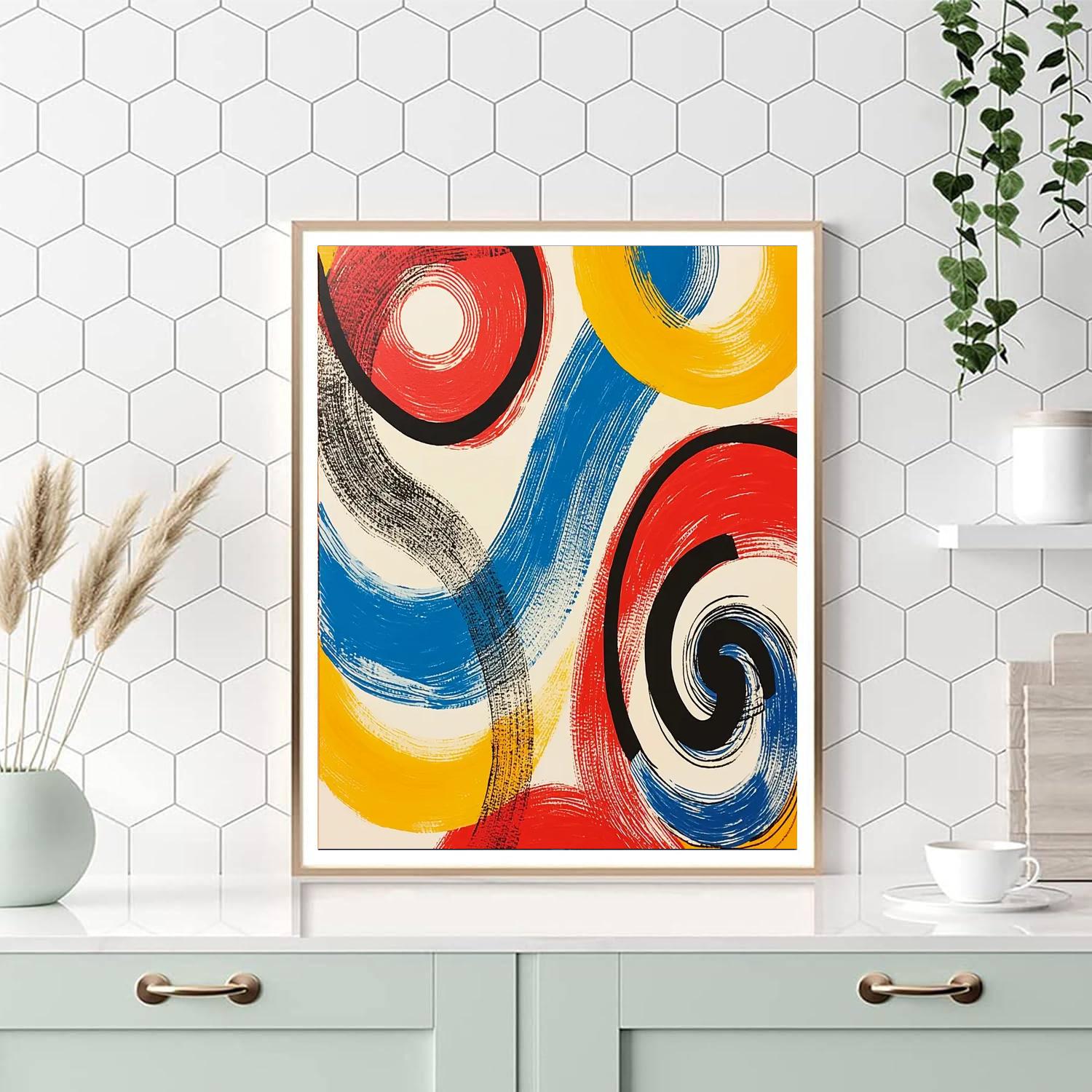 Joan Miró Inspired Whirlwind Of Imagination  Paint By Numbers Art