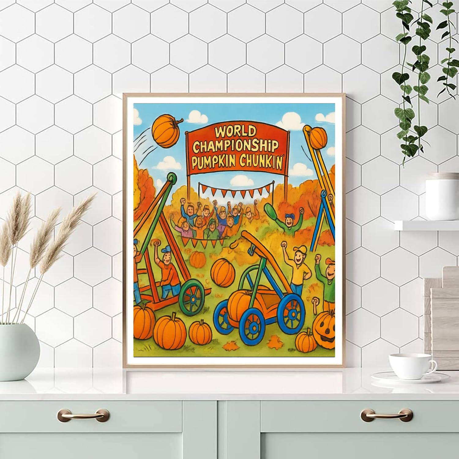The World Championship Pumpkin Chunkin’ Painting By Numbers Kit