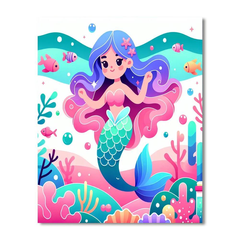 Enchanting Mermaid DIY Paint By Numbers