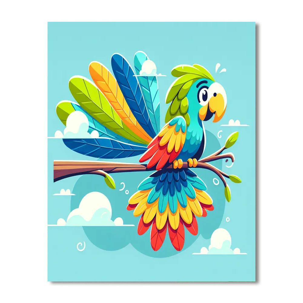 Perky Parrot Paint By Color