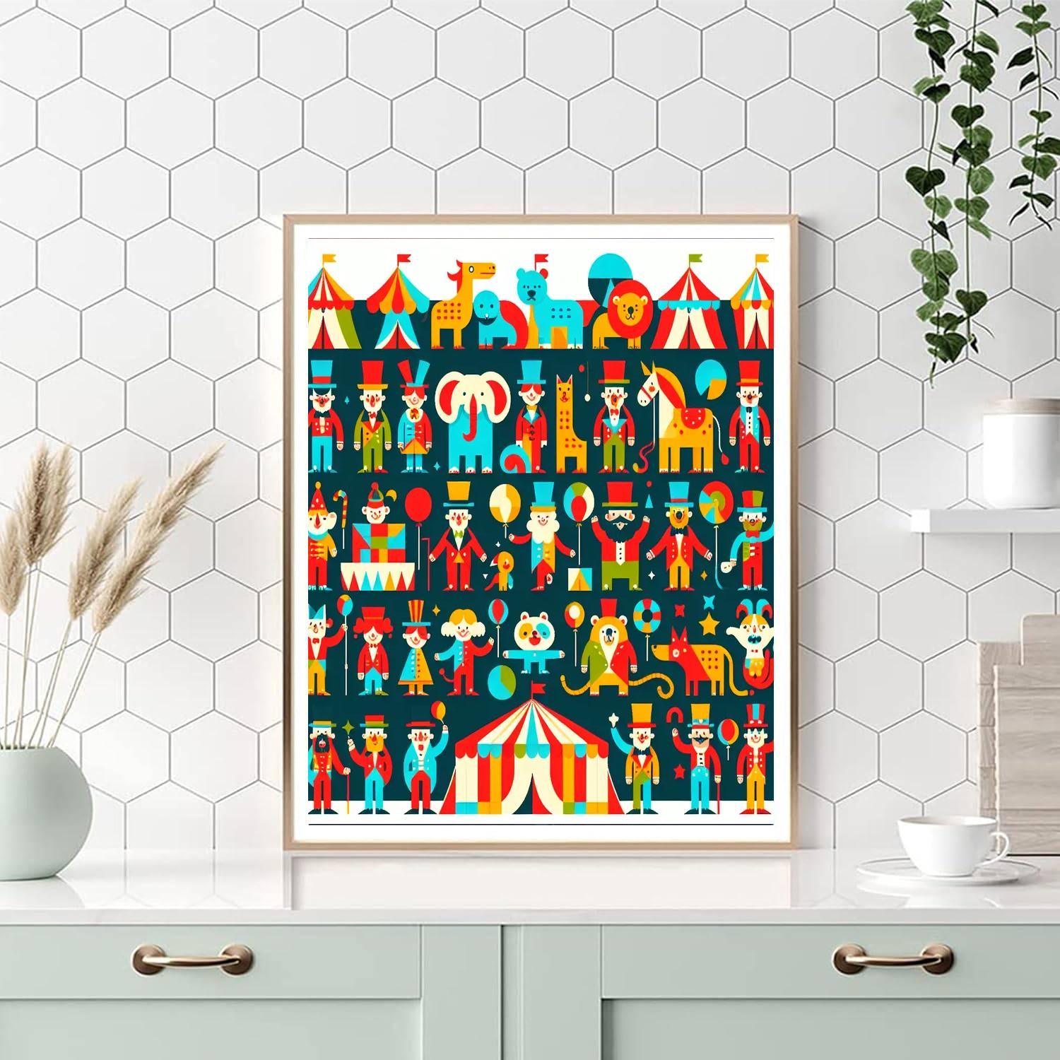 Playful Circus Festival Paint By Number