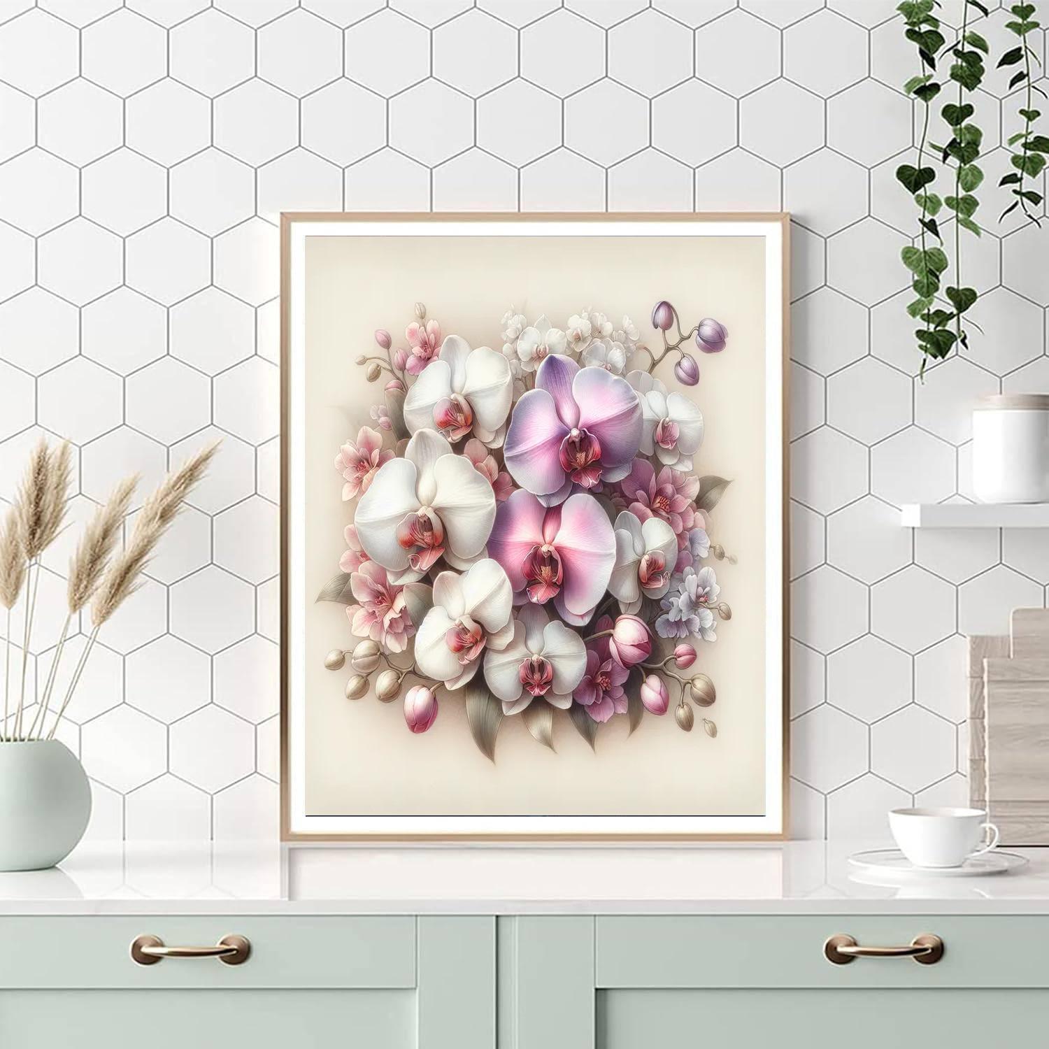 Elegant Orchid Collection Paint By Numbers Kits