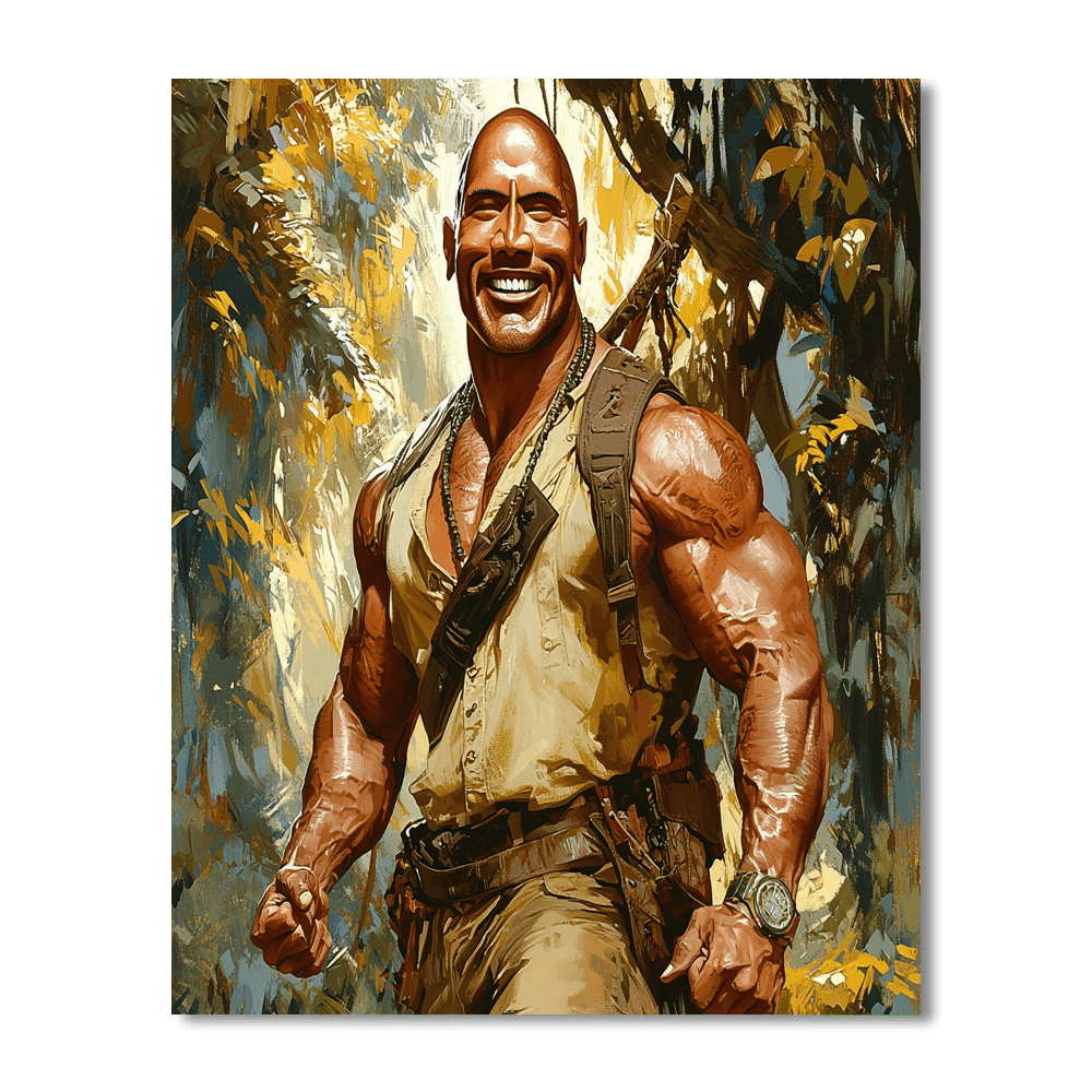 Dwayne Johnson: The Rock Of Hollywood Paint By Numbers