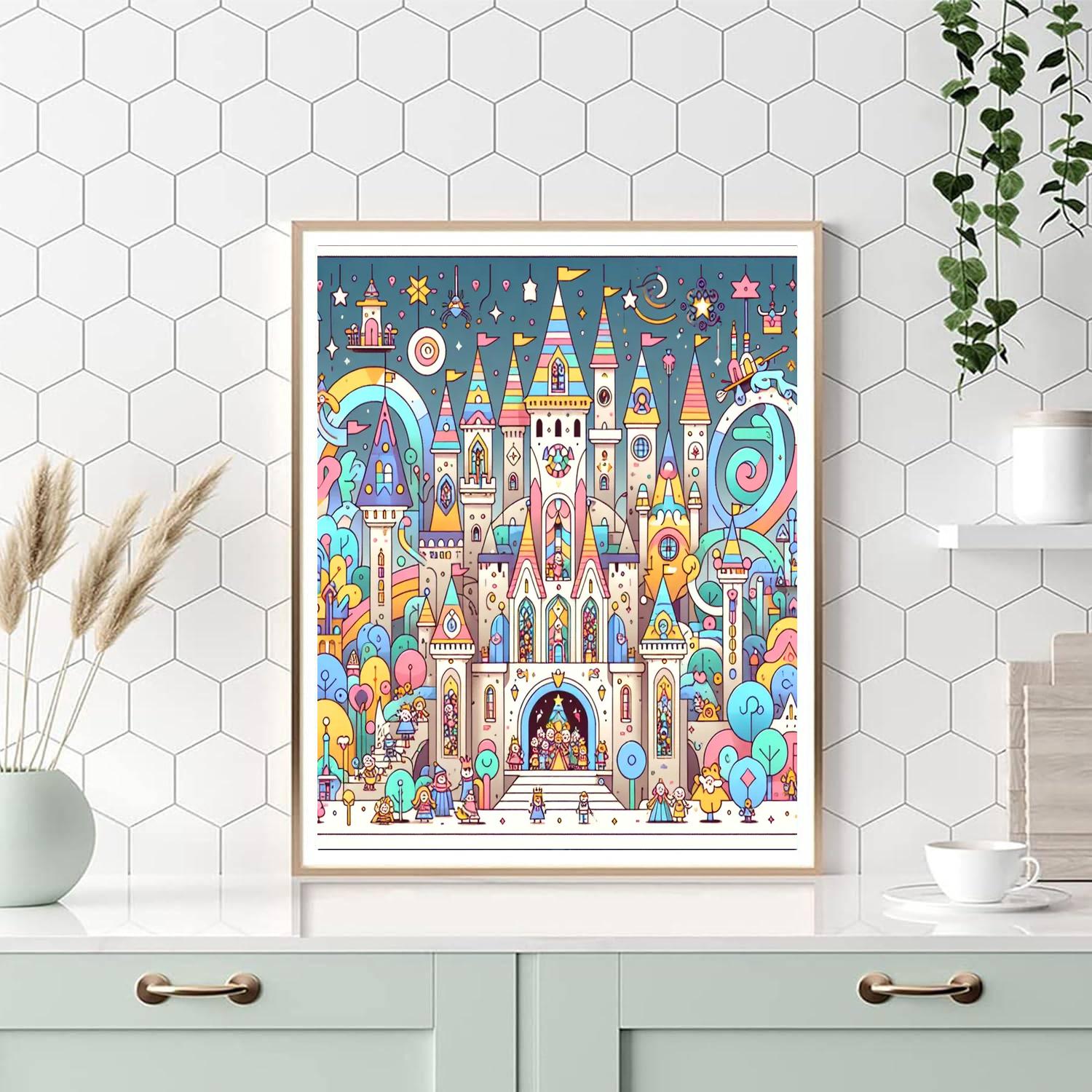 Merry Magical Kingdom Painting Number Kit