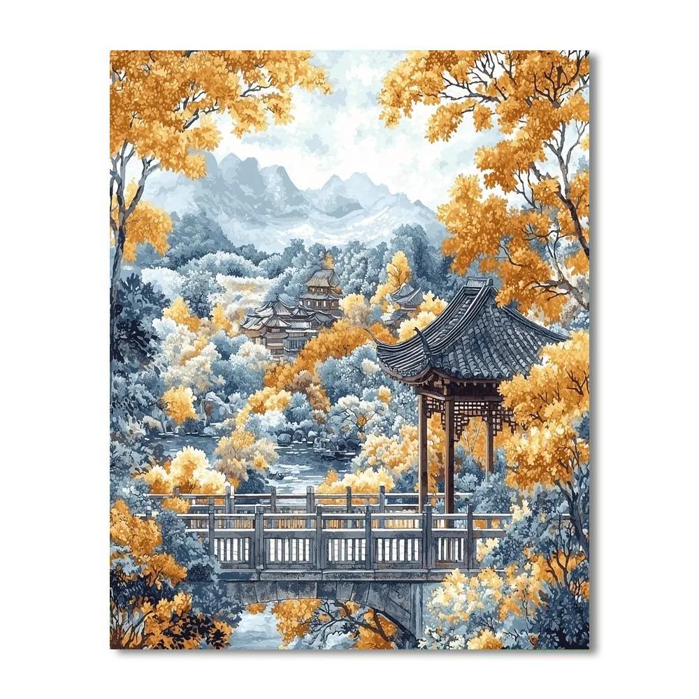 Katsushika Hokusai Inspired Intricate Oriental Splendor  Paint By Numbers
