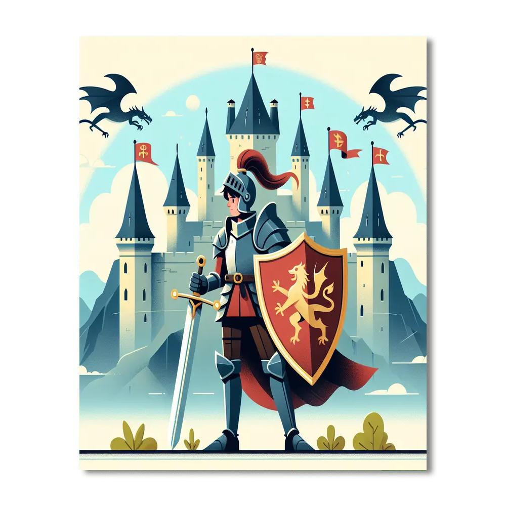 Medieval Kingdom Conquest Painting Number Kit