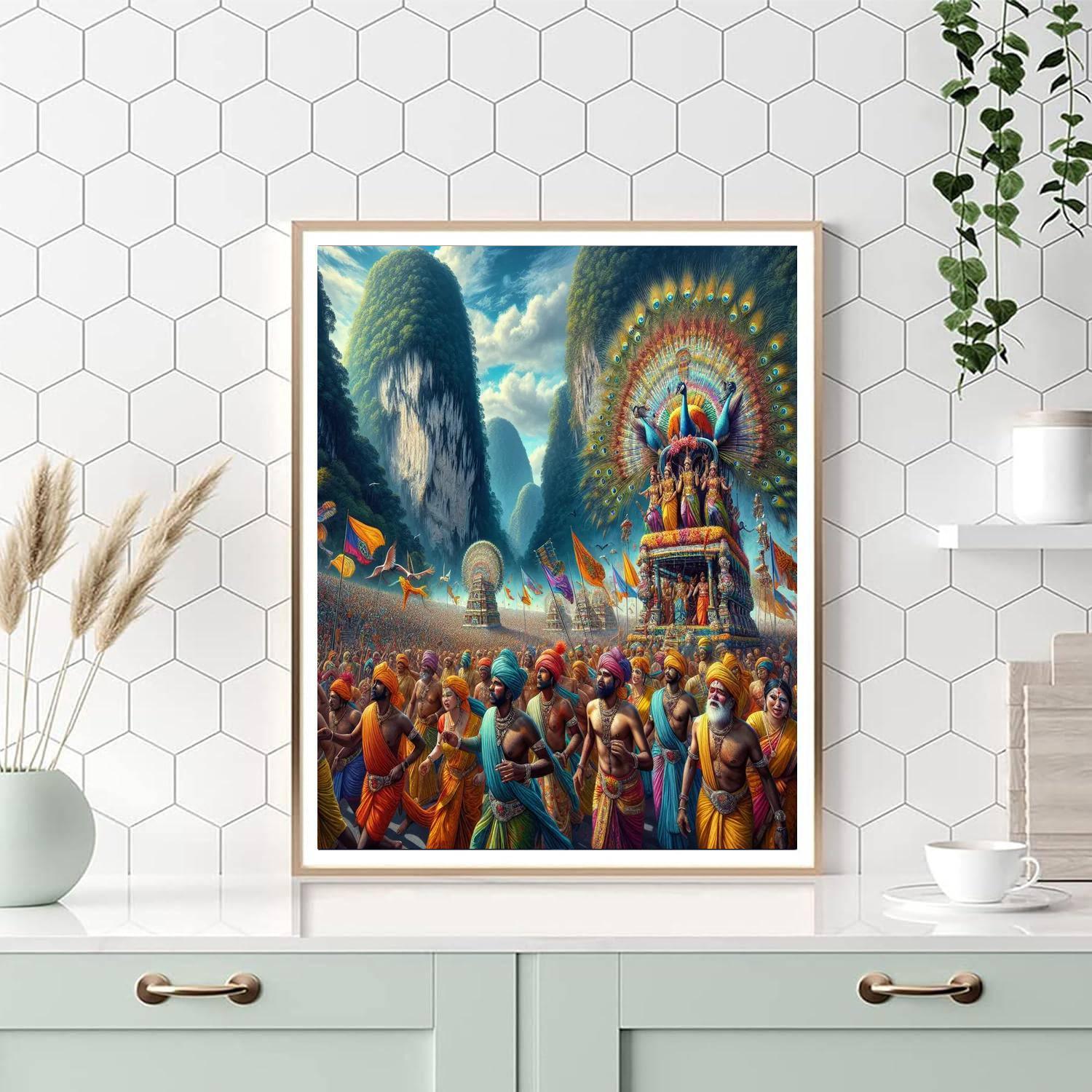 Thaipusam Festival - Malaysia Numbered Painting Kits