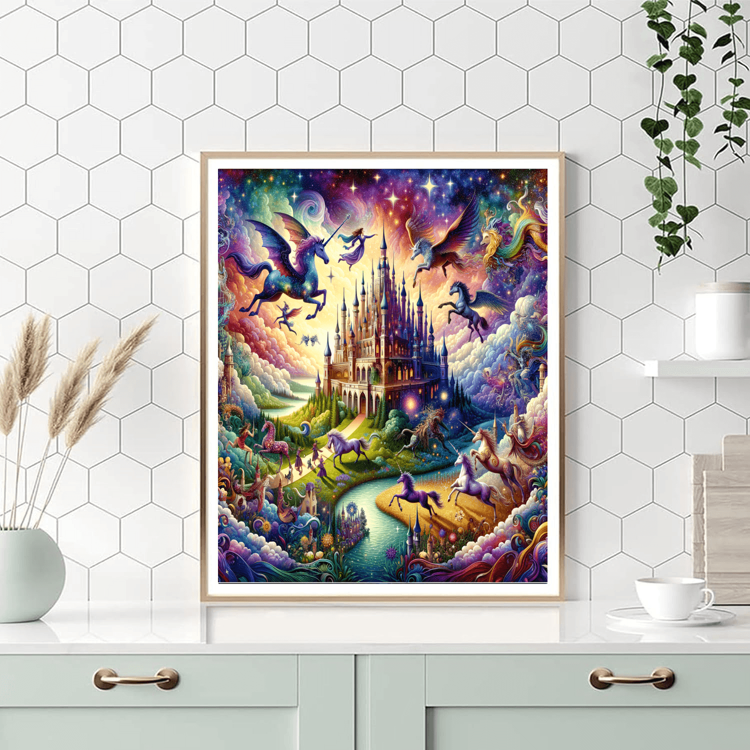 Magical Fantasy Realm Painting Number Kit